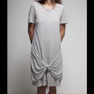 Anthropologie Dolan Linen Striped Dress